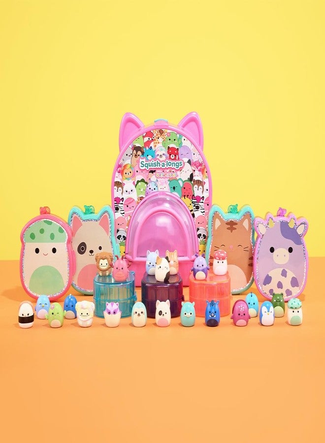 SQUISH-A-LONGS 14 Pack - 1” Mini-Squish with 4 Accessories, 1 Ring, and a Collector’s Guide - Collect, Trade, & Play - Image 2